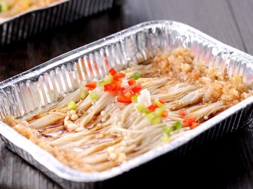 临湘锡纸烤金针菇